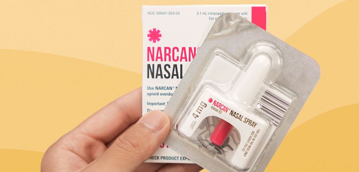 Narcan in the sterilized packaging.